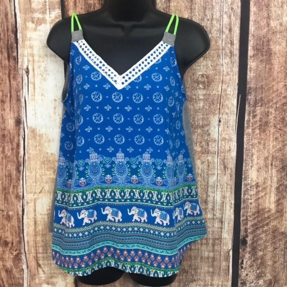 Derek Heart String Tie Halter Top M